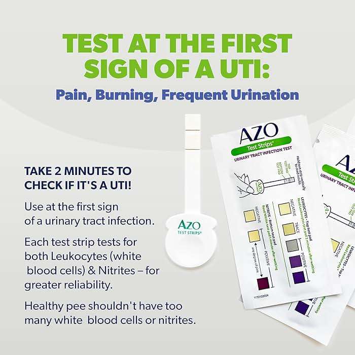 AZO Urinary Tract Infection (Uti) Test Strips, Accurate Results in 2 Minutes, Clinically Tested, Easy to Read Results, Clean Grip Handle, #1 Most Trusted Brand, 3 Count - Image 4