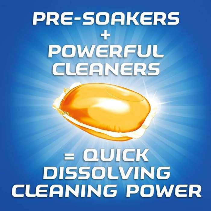 Finish Gelpacs Dishwasher Detergent Pods, Quick Dissolving Cleaning Power, Fights Grease & Dried-On Food, Easy-to-Use Pre-Measured Dishwasher Soap, Orange Scent, 84 Count - Image 4