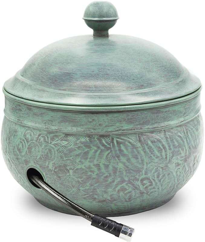 Key West Hose Pot with Lid - Blue Verde by Good Directions - Image 1