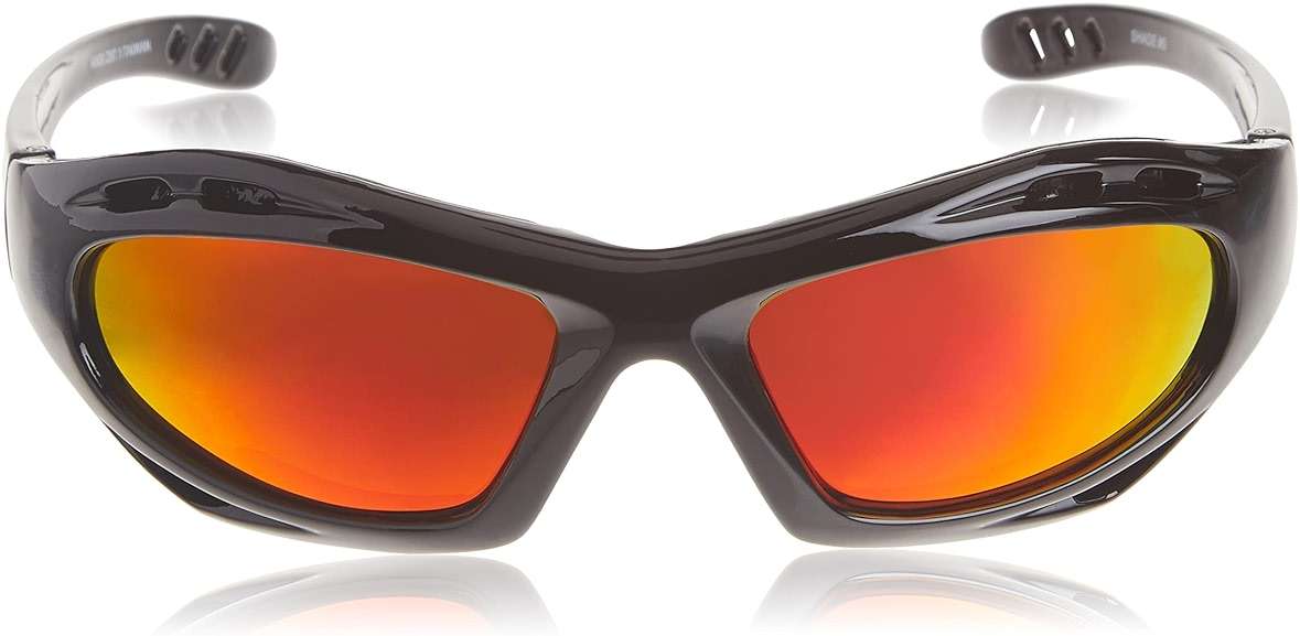 Hobart 770726 Shade 5, Mirrored Lens Safety Glasses, Black - Image 2