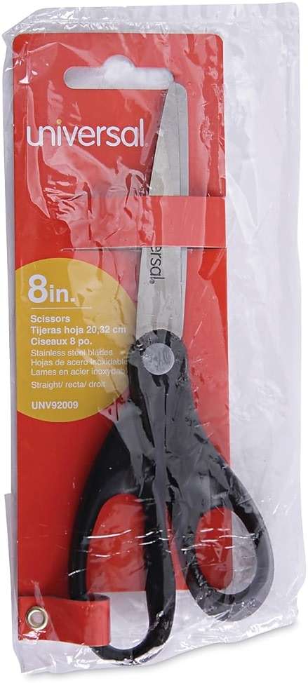 Universal Scissors, 8", Straight, Stainless Steel, 1 Count - Image 2