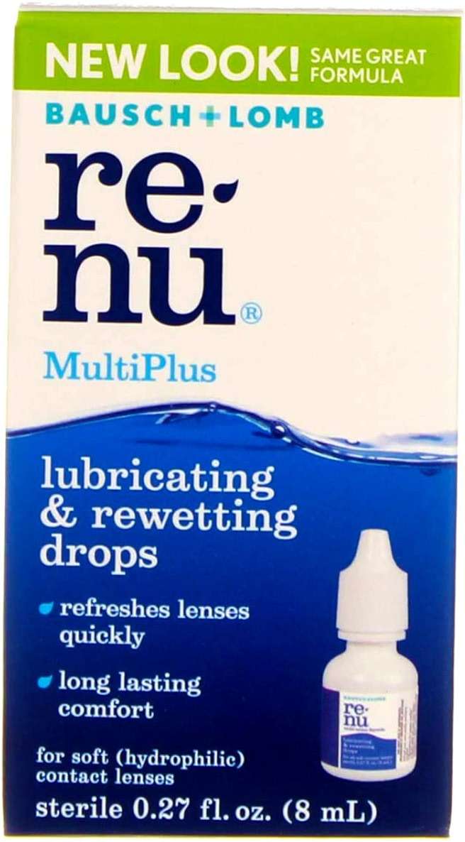 Bausch & Lomb ReNu MultiPlus Lubricating and Rewetting Drops 0.27 oz (Pack of 5) - Image 1