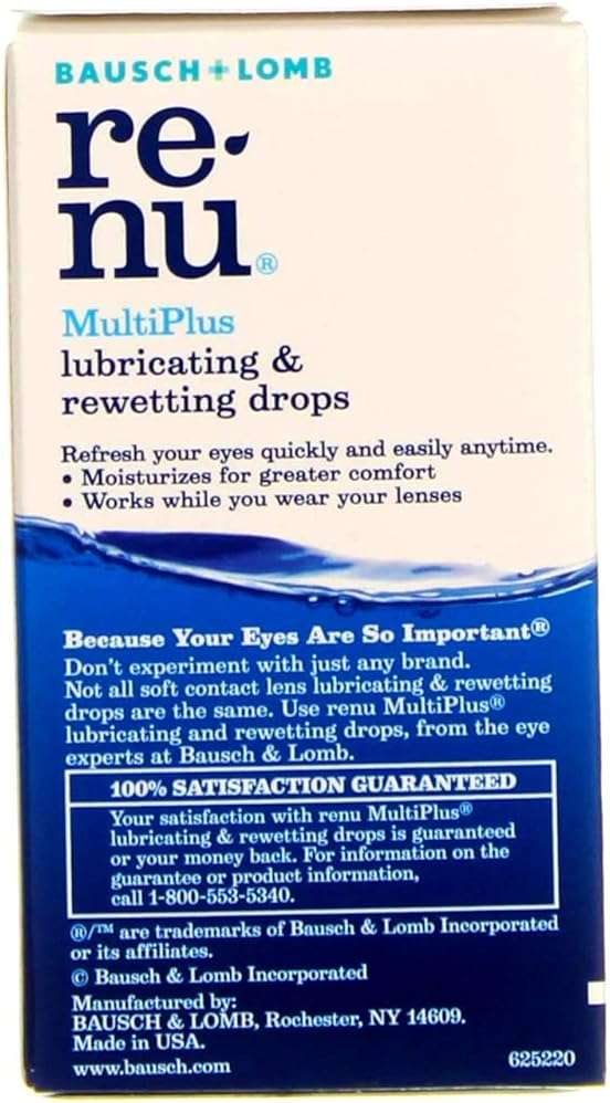 Bausch & Lomb ReNu MultiPlus Lubricating and Rewetting Drops 0.27 oz (Pack of 5) - Image 3
