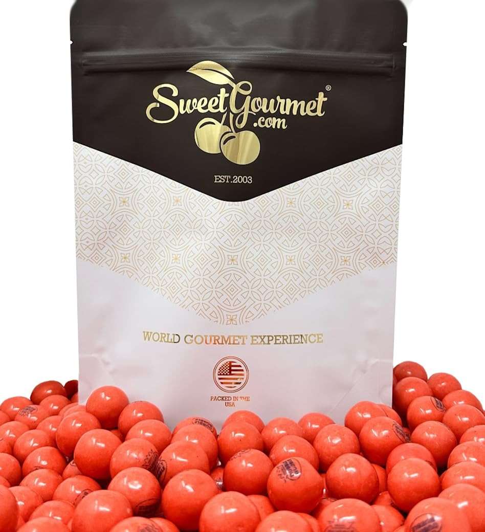 SweetGourmet Original Bubble Gum Balls Classic Pink Gumballs 1928, 1 inch Diameter, Bulk Vending Machine Size, 1.5 Pound - Image 4