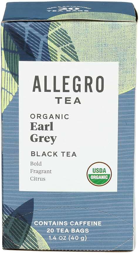 Allegro Tea, Organic Earl Grey Tea Bags, 20 ct - Image 1