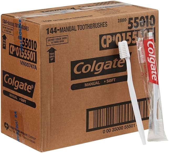 Colgate Soft Toothbrushes, Bulk Toothbrushes, Individually Wrapped Toothbrushes for Adults, Case of 144 - Image 4