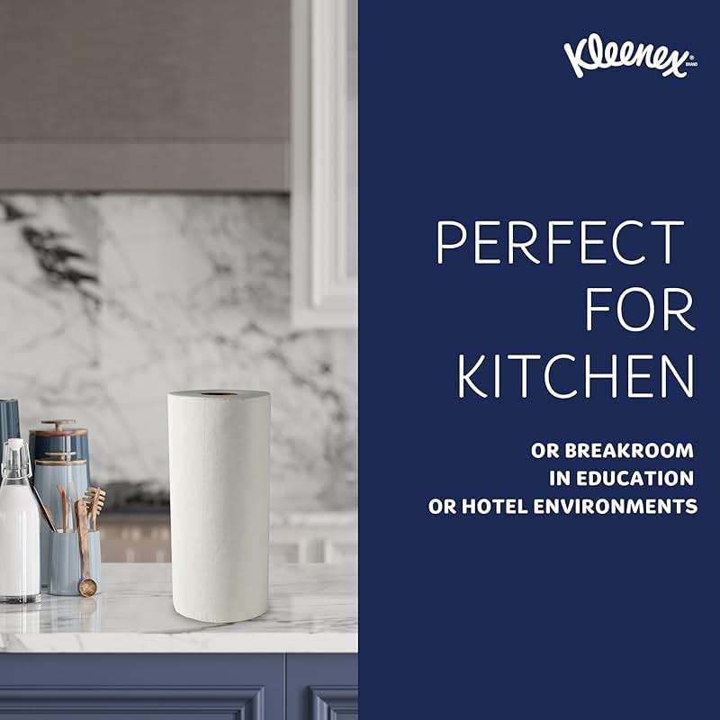 Kleenex Professional Premier Kitchen Paper Towels, Bulk (13964), Cloth-Like Softness, White (70 Sheets/Roll, 24 Rolls/Case, 1,680 Sheet Total) - Image 8