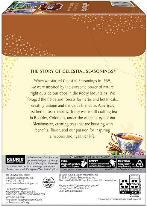 Celestial Seasonings India Spice Chai Black Tea, Single-Serve Keurig K-Cup Pods, 96 Count - Image 12