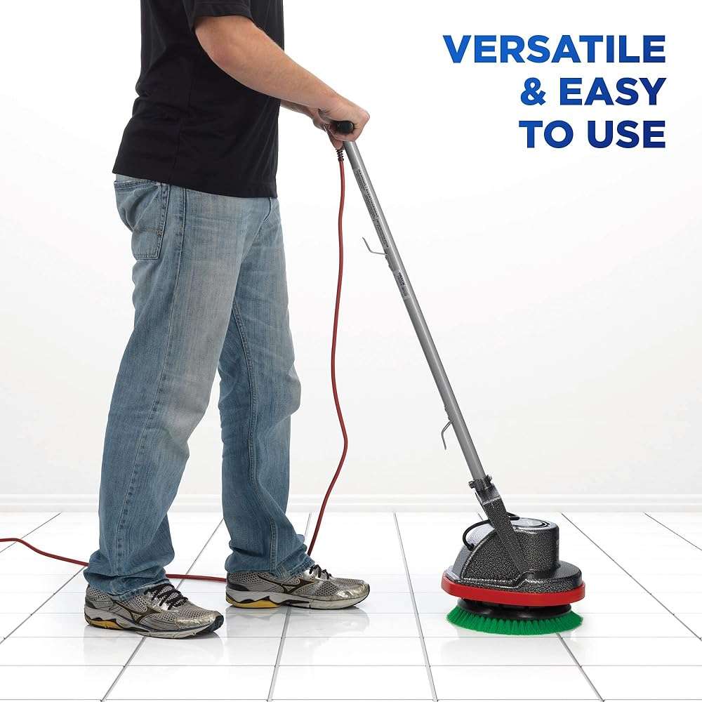 Oreck Commercial Orbiter Hard Floor Cleaner Machine, Multi-Purpose Floor Cleaning, Random Orbital Drive, Wide Cleaning Path, 50-Foot Long Cord, ORB550MC, Gray/Red - Image 5