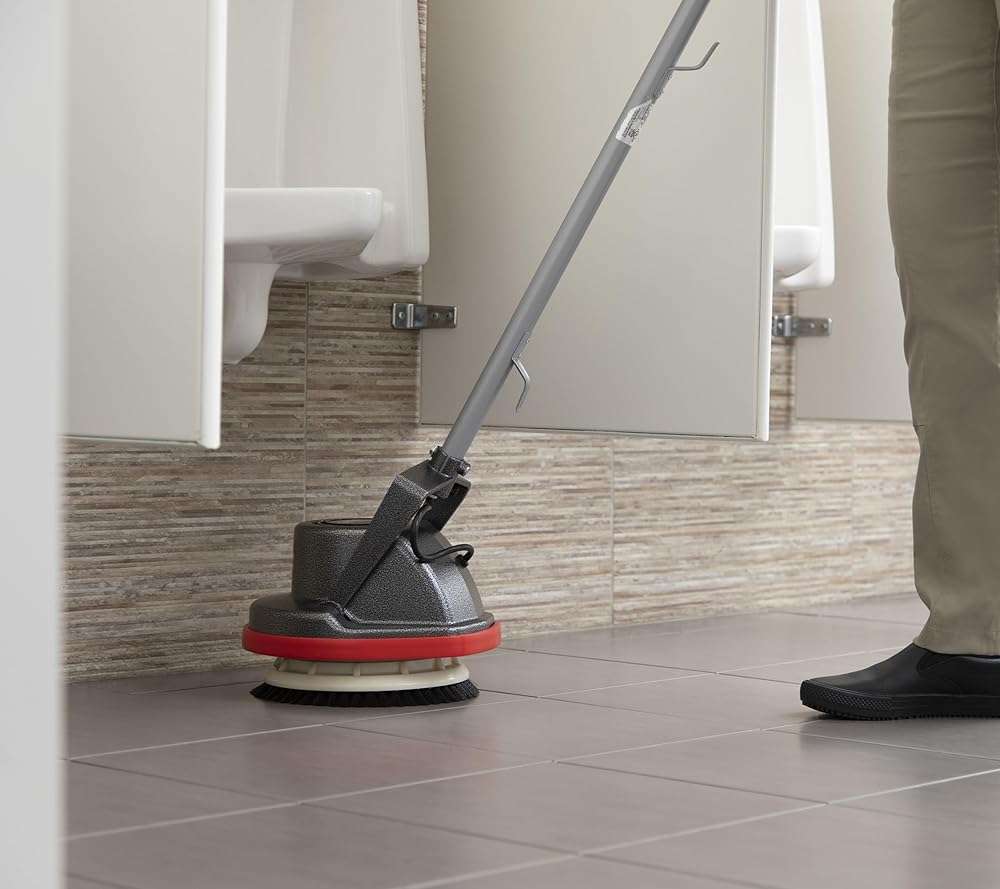 Oreck Commercial Orbiter Hard Floor Cleaner Machine, Multi-Purpose Floor Cleaning, Random Orbital Drive, Wide Cleaning Path, 50-Foot Long Cord, ORB550MC, Gray/Red - Image 8