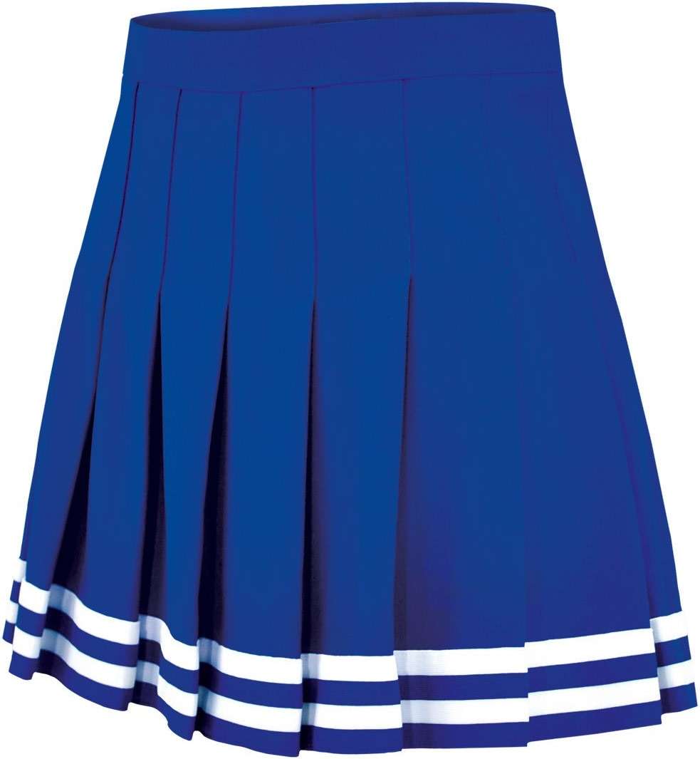Chasse Classic Double Knit Knife-Pleated Cheer Skirt – Traditional Pleated Uniform Skirt with Back Zipper and Adjustable Waistband – 8 Team Colors - Image 1