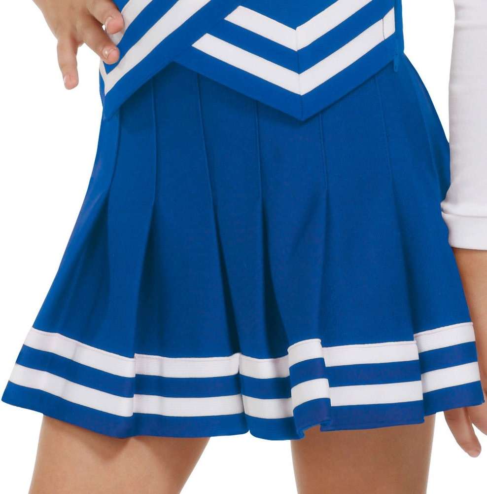 Chasse Classic Double Knit Knife-Pleated Cheer Skirt – Traditional Pleated Uniform Skirt with Back Zipper and Adjustable Waistband – 8 Team Colors - Image 2