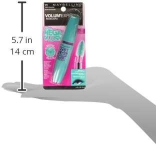 Maybelline New York Volume Express Mega Plush Washable Mascara, Very Black, 0.3 Fluid Ounce - Image 6