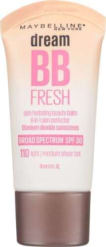 Maybelline Dream Fresh Skin Hydrating BB cream, 8-in-1 Skin Perfecting Beauty Balm with Broad Spectrum SPF 30, Sheer Tint Coverage, Oil-Free, Light/Medium, 1 Fl Oz - Image 2