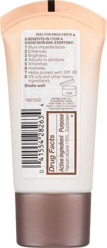 Maybelline Dream Fresh Skin Hydrating BB cream, 8-in-1 Skin Perfecting Beauty Balm with Broad Spectrum SPF 30, Sheer Tint Coverage, Oil-Free, Light/Medium, 1 Fl Oz - Image 3