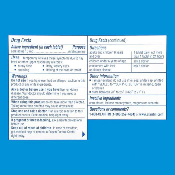 Claritin Allergy 24 Hour 10mg Tablets-45 ct (Quantity of 1) - Image 2