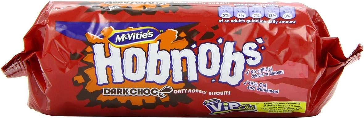 Mcvities Dark Chocolate Hob Nobs Biscuits 300 G (pack Of 4) - Image 1