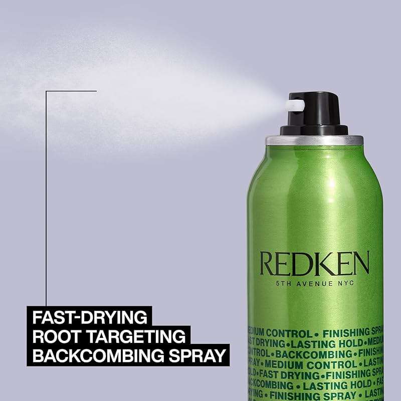 Redken Root Tease Backcombing Finishing Spray For All Hair Types - Matte Finish & Teased Volume Effect, Medium Control - Image 5