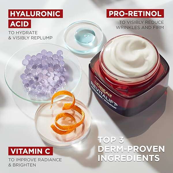 L'Oreal Paris Revitalift Triple Power Anti-Aging Face Moisturizer, Pro Retinol, Hyaluronic Acid & Vitamin C to Reduce Wrinkles, Firm & Brighten Skin, 1.7 Oz - Image 3