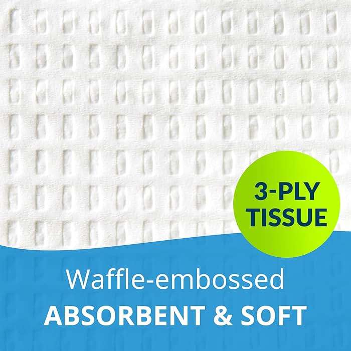 Avalon Papers Professional Towels, White, 13" x 18" (Pack of 500) - Waffle Embossed - 3-Ply Tissue - Dental Consumables (1001A) - Image 3