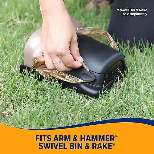 Arm & Hammer Heavy Duty Pet Waste Bags for Swivel Bin & Rake Dog Pooper Scooper, 20 Count Refill Bags (Packaging May Vary) - Image 3