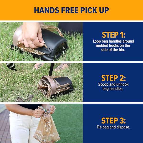 Arm & Hammer Heavy Duty Pet Waste Bags for Swivel Bin & Rake Dog Pooper Scooper, 20 Count Refill Bags (Packaging May Vary) - Image 7