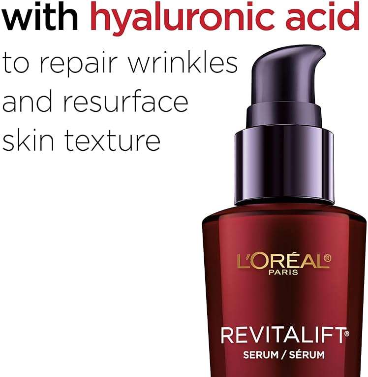 L'Oreal Paris Revitalift Triple Power Anti-Aging Concentrated Face Serum, Hyaluronic Acid and Pro-Xylane, Reduces Wrinkles 1 oz - Image 3
