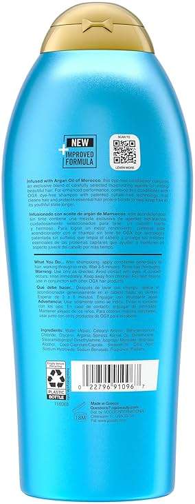 OGX Renewing + Argan Oil of Morocco Conditioner, Repair Conditioner & Argan Oil Helps Strengthen & Repair Dry, Damaged Hair, Paraben-Free, Sulfate-Free Surfactants, 25.4 fl. oz - Image 6