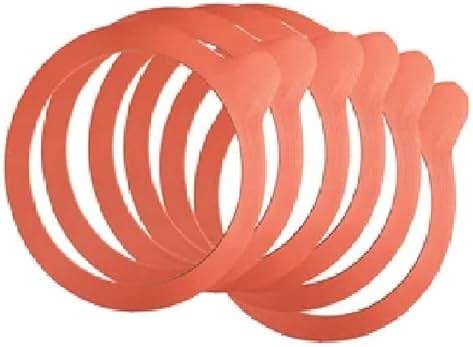 Weck 100mm Rubber Seals / Rings (Set of 10). Fits WECK Models 739 740 741 742 743 744 745 748. Red - Image 1