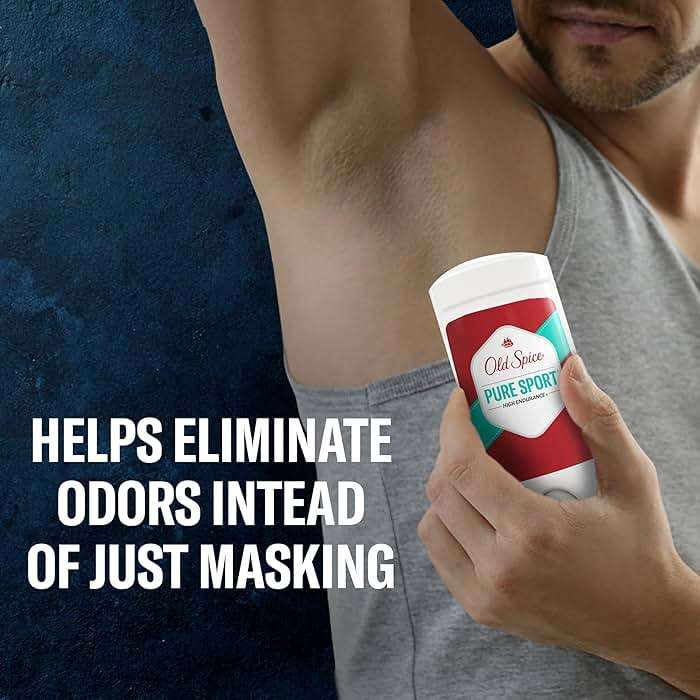 Old Spice Antiperspirant Deodorant For Men, High Endurance, 24/7 Sweat Defense & Odor Protection, 24/7 Freshness & Lasting Scent, Pure Sport Scent, 3.0 oz (Pack of 2) - Image 3