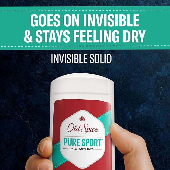 Old Spice Antiperspirant Deodorant For Men, High Endurance, 24/7 Sweat Defense & Odor Protection, 24/7 Freshness & Lasting Scent, Pure Sport Scent, 3.0 oz (Pack of 2) - Image 5