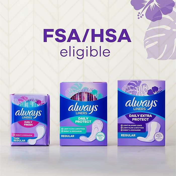 Always Panty Liners for Women Anti-Bunch Xtra Protection Daily Liners, Long, Unscented, 108 Count - Image 10