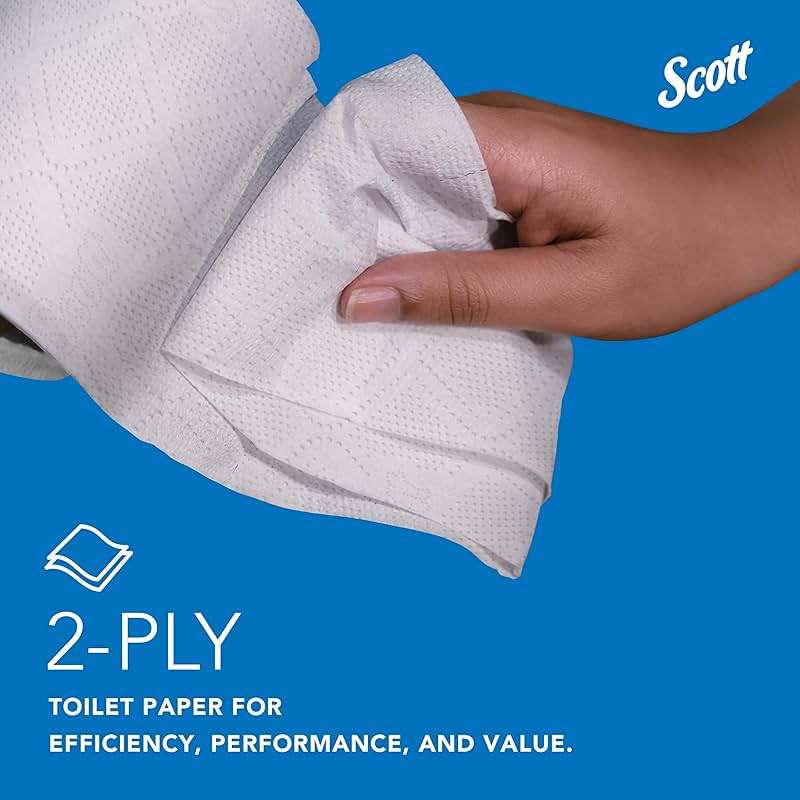 Scott Professional Standard Roll Toilet Paper, Bulk, 80 Rolls (13217) | 473 Sheets/Roll, 2-Ply, 100% Recycled Fiber, Individually Wrapped, Elevated Design, Standard Tier - Image 10