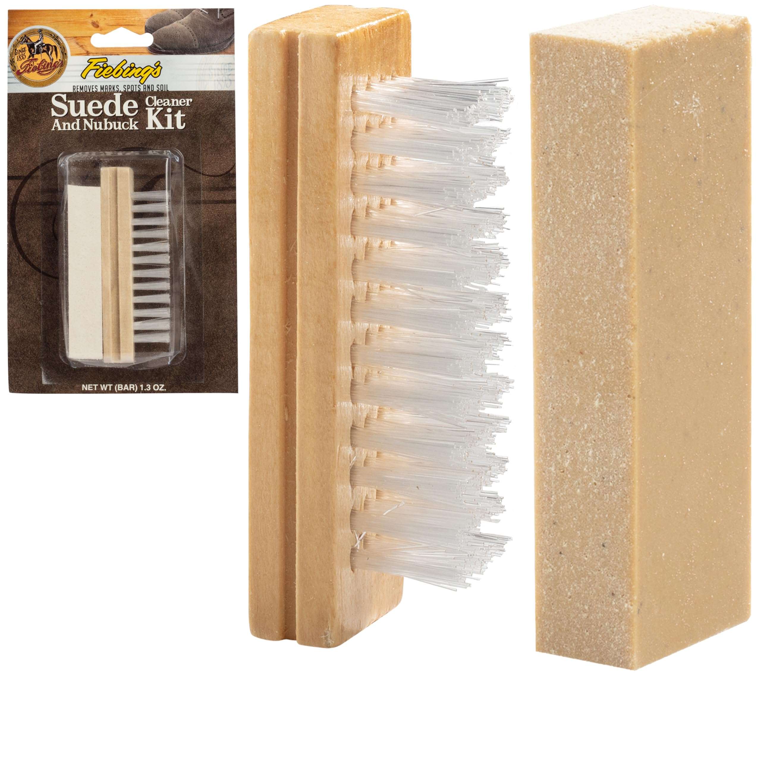 Fiebing's Suede & Nubuck Cleaner Kit - Remove Stains & Clean Shoes Boots Bags Coats, More - Image 1