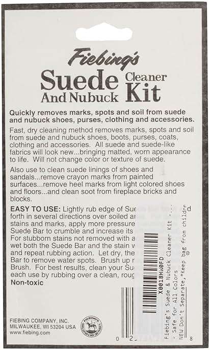 Fiebing's Suede & Nubuck Cleaner Kit - Remove Stains & Clean Shoes Boots Bags Coats, More - Image 3