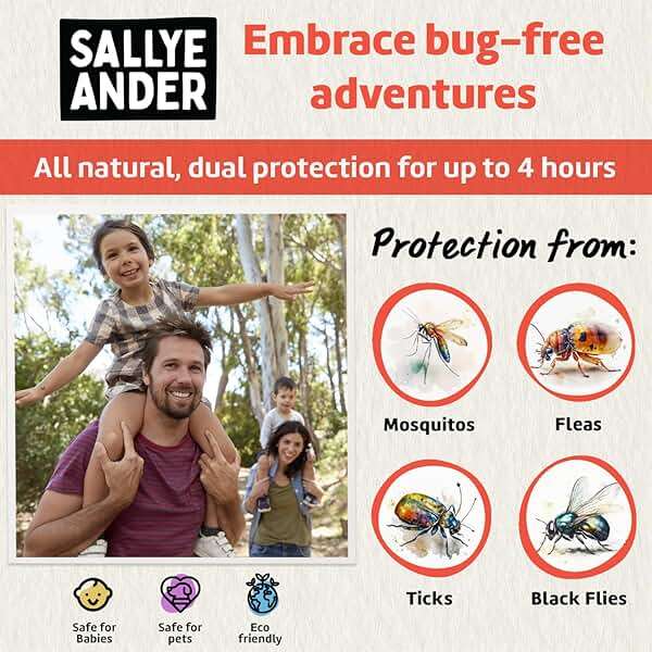 SALLYEANDER No Bite Me Natural Bug & Insect Repellent Lotion - DEET-Free Anti-Itch Cream - Safe for Kids, Infants & Adults - Repels Mosquitoes, Black Flies, Fleas & Ticks - Made in USA, 2oz - Image 3