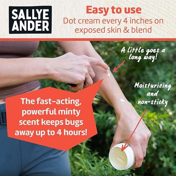 SALLYEANDER No Bite Me Natural Bug & Insect Repellent Lotion - DEET-Free Anti-Itch Cream - Safe for Kids, Infants & Adults - Repels Mosquitoes, Black Flies, Fleas & Ticks - Made in USA, 2oz - Image 4
