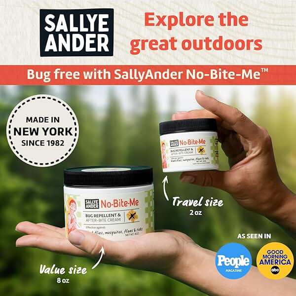 SALLYEANDER No Bite Me Natural Bug & Insect Repellent Lotion - DEET-Free Anti-Itch Cream - Safe for Kids, Infants & Adults - Repels Mosquitoes, Black Flies, Fleas & Ticks - Made in USA, 2oz - Image 7