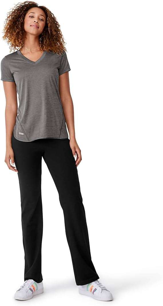 Jockey Women's Active Cotton Stretch Slim Bootleg Yoga Pants - Image 4