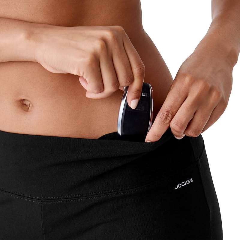 Jockey Women's Active Cotton Stretch Slim Bootleg Yoga Pants - Image 6