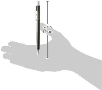 SAKURA 50297 Mechanical Pencil Fixed Sleeve 0.5-mm with 3 Erasers, Black - Image 3