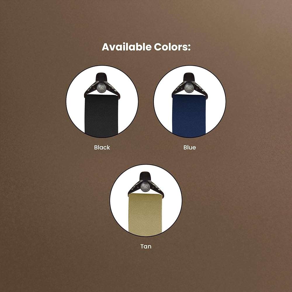 Hold-Up Suspender Co. Holdup Airport Friendly/No Buzz Suspenders with the USA patented Composite plastic gripper clasp - Image 3