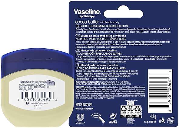 Vaseline Cocoa Butter Healing Jelly Travel-Size 6-Pack – Rich Moisturizing Ointment, Skin Protectant for Soothing Cracked, Dry Skin, 1.75 Oz Ea - Image 2