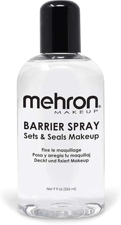 Mehron Makeup Barrier Spray | Setting Spray for Makeup | Make up Setting Spray for Face 9 fl oz (266 ml) | Made in the USA - Image 1