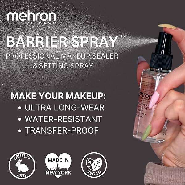 Mehron Makeup Barrier Spray | Setting Spray for Makeup | Make up Setting Spray for Face 9 fl oz (266 ml) | Made in the USA - Image 4