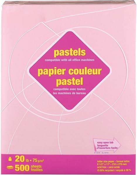 Staples Pastel Colored Copy Paper 8 1/2-Inch x 11-Inch Pink 500/Ream, For Office, School & Home - Image 2