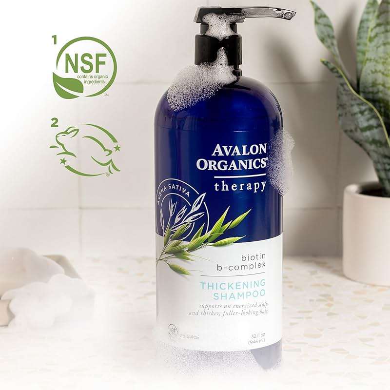Avalon Organics Therapy Biotin B-Complex Thickening Shampoo, 32 oz - Image 7