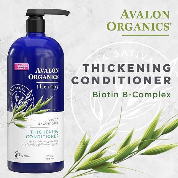 Avalon Organics Therapy Thickening Conditioner Biotin B-Complex, 32 oz - Image 2