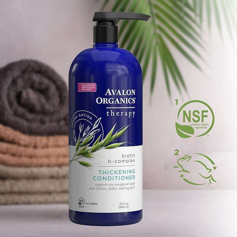 Avalon Organics Therapy Thickening Conditioner Biotin B-Complex, 32 oz - Image 6