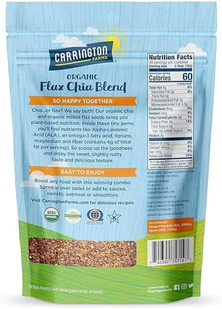 Carrington Farms Flax Chia Blend, Gluten Free, USDA Organic, 12 Ounce - Image 2